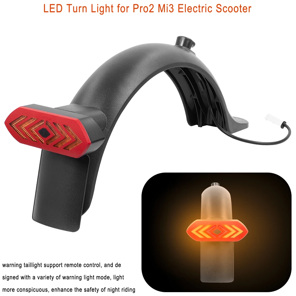 Rear Light Turn Signal Control Taillight Alarm Electric Scooter For Xiaomi Pro 2 Mi3 Modifited Taillight Lamp