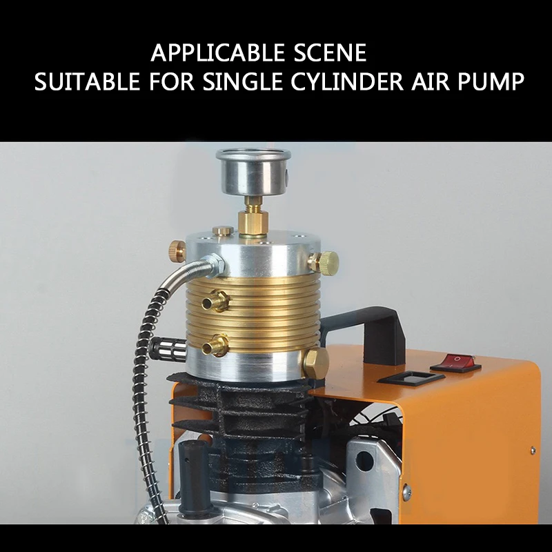 Single Cylinder Air Pump Universal Pump Head 30Mpa High Pressure Air Pump Pump Head Safe and Explosion-Proof