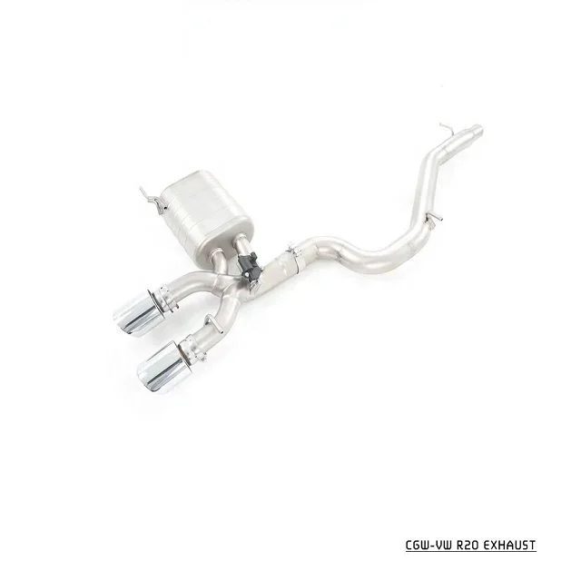 Growling Sound Performance Catback Exhaust for VW MK6 R R20 2.0T Muffler Catback with Gesture Valve Control System