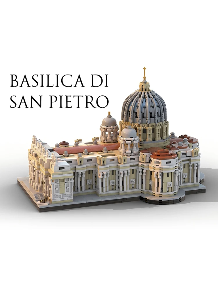 MOC-205664 Hot Selling Building St. Peter's Basiliek Kasteel Bouwstenen Vierkante Uitbreiding Pack Huis Collectie DIY Speelgoed Gift - afbeelding 2