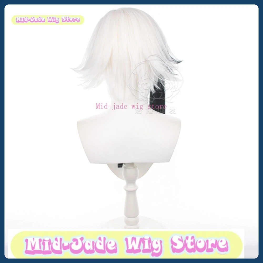 Mid-jade Wig Store Genshin Impact Arlecchino Cosplay Wig Anime Game Role-playing Costume Halloween Costume Props Synthetic Hair