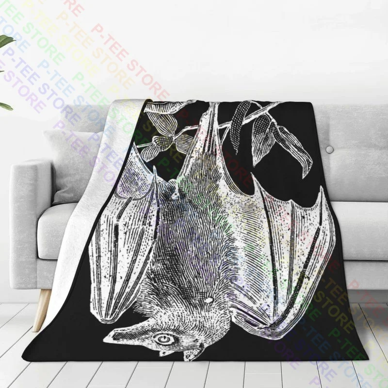 Bat Weird Engraving Pagan Blanket Sheet Bedding Super Soft Bedding Supply Decorative Sofa