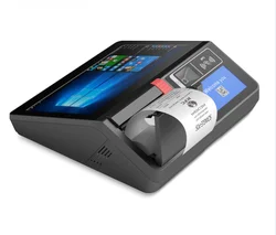 Terminal POS Android de 11,6 pulgadas con impresora térmica de 80 mm/lector NFC/pantalla VFD para cancha de comida