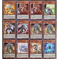 84pcs/set YuGiOh Infernoble Knight Ogier Ha-Re The Sword Mikanko Series Deck DIY CARD Anime Classics Game Collection Cards Toy