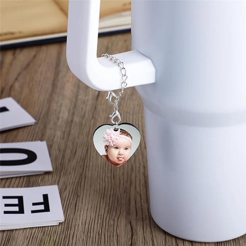 【Fast Delivery】Sublimation Key Blanks Ornament Accessories For Cup MDF Double Sided DIY Crafts