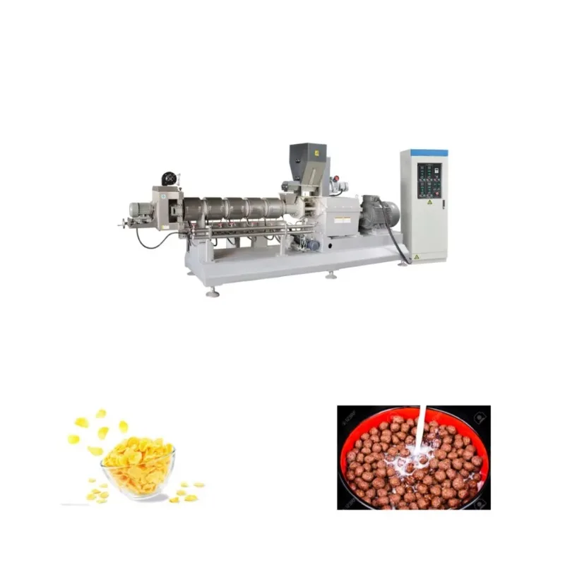 Big Capacity Maize Flakes Processing Machine Line Breakfast Cereal Extruder Corn Flakes Making Equipment Plant