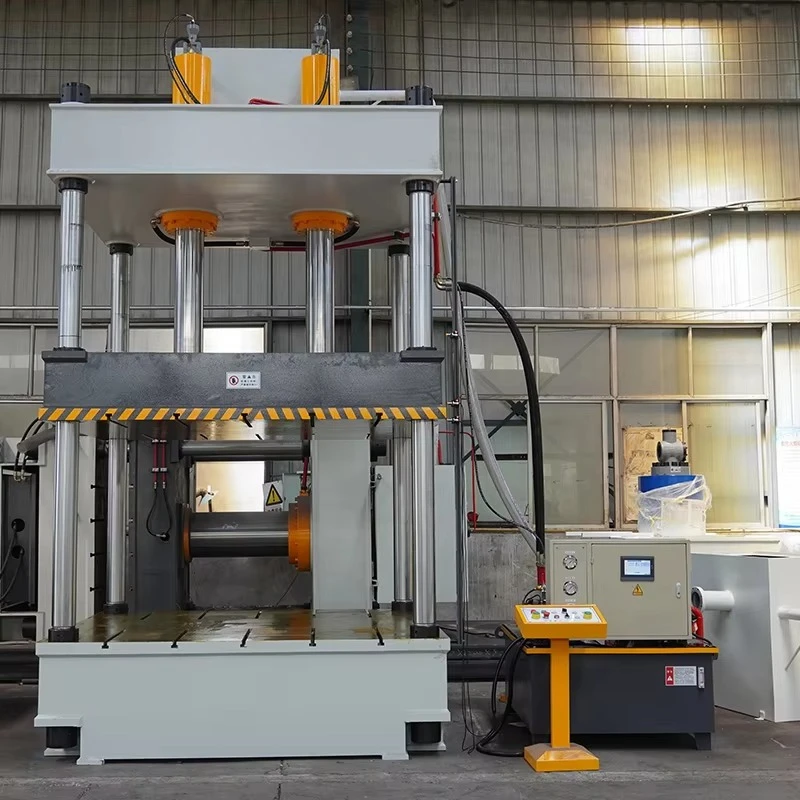 Customized 200-ton double-cylinder four-column hydraulic press for automotive interior hot pressing