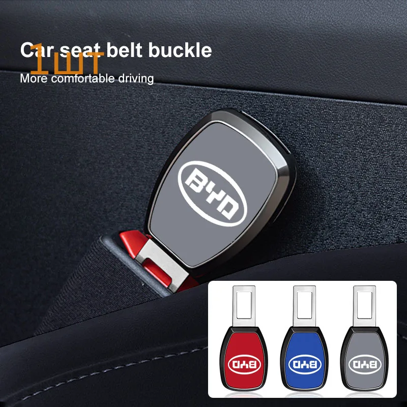 1Pc Car Badge Seat Belt Extension Plug Converter Auto Accessories For BYD F3 S6 F0 Tang I3 S7 G3 E5 E2 E1 E3 E9 D1 S8 E6 L3 M6