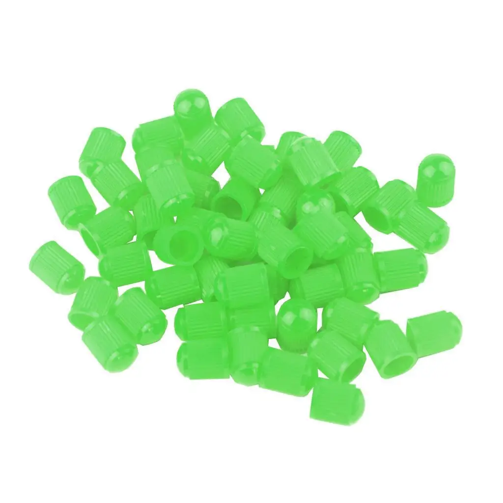 100x Plastic Car Bike Motorcycle Truck wheel Tire Valve Stem Caps HOT Yellow