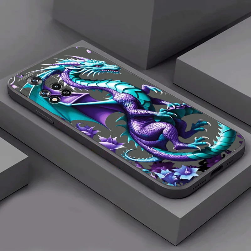 มังกรศักดิ์สิทธิ์จีนสําหรับXiaomi Mi 13 Mi 12 12S Mi 11 11T 10T 10S 10 Pro Ultra Liteเคสโทรศัพท์Carcasa