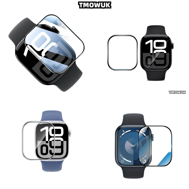 

For Apple Watch 1 2 3 4 5 6 7 8 9 10 SE 38 41 45 44 42 49 MM Flexible Shield Anti-Fingerprint Guard Impact Resistant