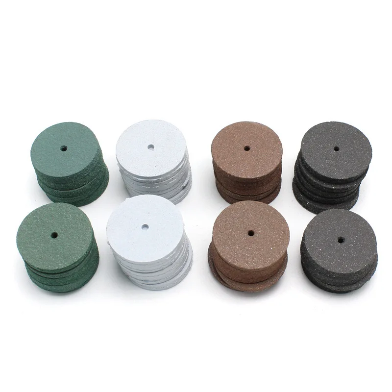 

100 Pcs/Box Dental Silicone Rubber Polishing Wheel Rotary Polisher Tool Porcelain Teeth Workpiece Finishing Dentistry Materials