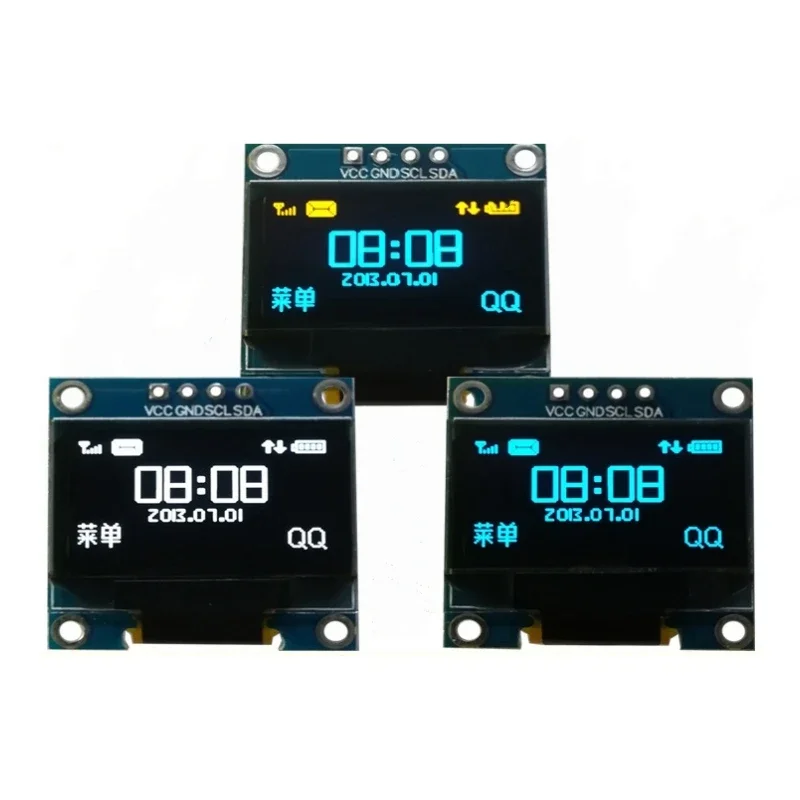 Modulo Display oled bianco seriale OLED IIC da 0.96 pollici 128 x64 I2C SSD1315 12864 scheda schermo LCD per Arduino