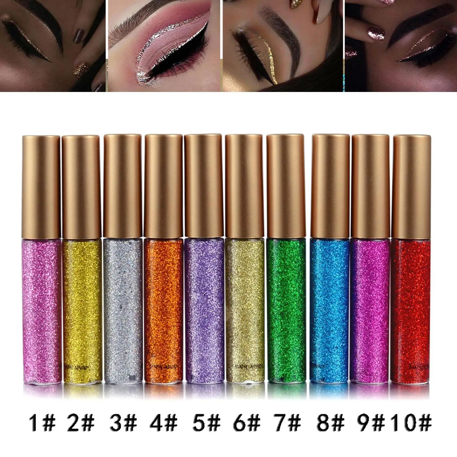 Eyeliner Shimmer Eyeshadow Long Lasting Eye Shadow Colorful