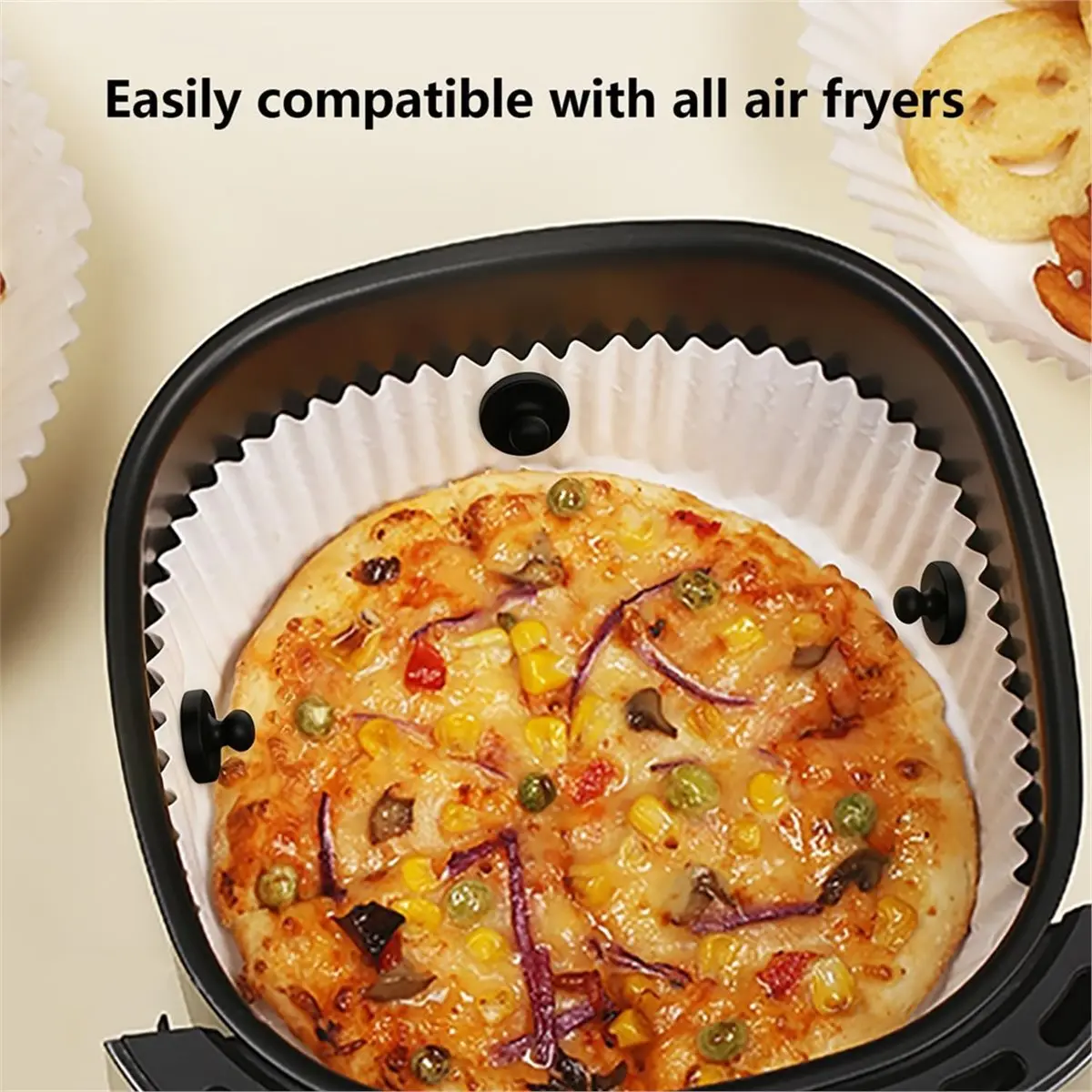 (ABUB) Air Fryer Magnets for Parchment Paper, 8PCS Strong Magnetic Silicone Clips to Secure Liners & Prevent Burning