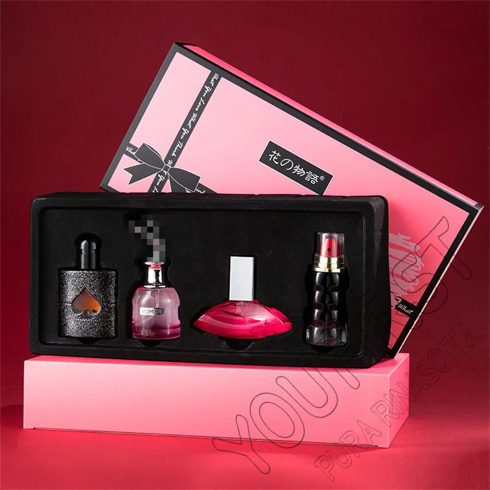 

Private Brand Perfume Women Eau De Parfums Dames 105ml Perfumes De Mujer Originales Gift Box 4Pcs Set Natural Floral Scent Spray