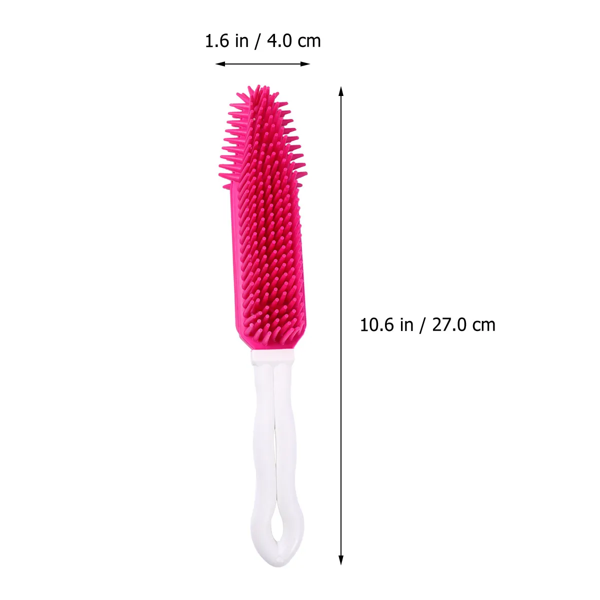 2Pcs Silicone Pet Comb Dog Hair Removal Grooming Tool Hollow-Out Cleaning Brush Comfortable Grip Green Pink Dog Comb view 4