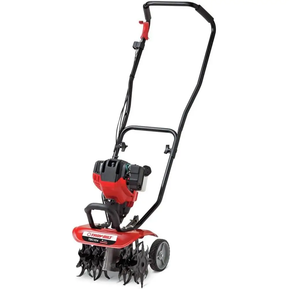 30cc Gas 4-Cycle Garden Cultivator Adjustable Tilling Width 6 to 12 Inch Easy Start Quiet Engine Durable Alloy Steel