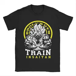 Broly's Gym Train Insaiyan Anime T Shirt For Men Women Cotton Clothing Printed DBZ Dragon Ball O-neck Short Sleeve