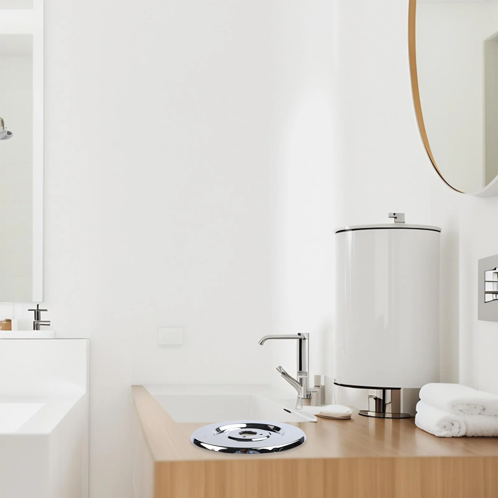 Easy Installation Shower Plate Bathroom Shower Plate Replacement Cover Plate Compressible Foam Seal Easy Installation