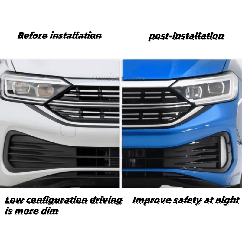 Used in the for Volkswagen 23 new Sagitta Grille under radiator LED Tusker fog light front bumper kit upgrade set