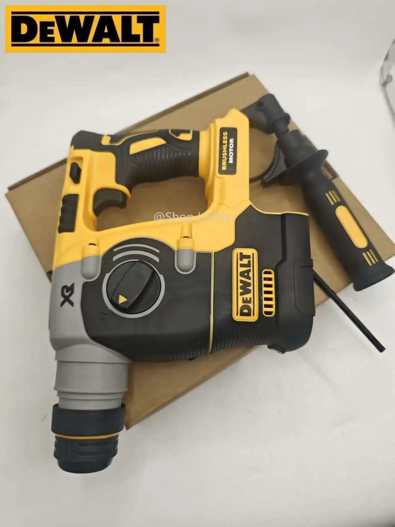 DEWALT 18V/20V MAX – bezszczotkowy młotowiertarka SDS PLUS w kształcie litery L, 1-calowa, akumulatorowa, bez akumulatora i ładowarki. (273 no battery)