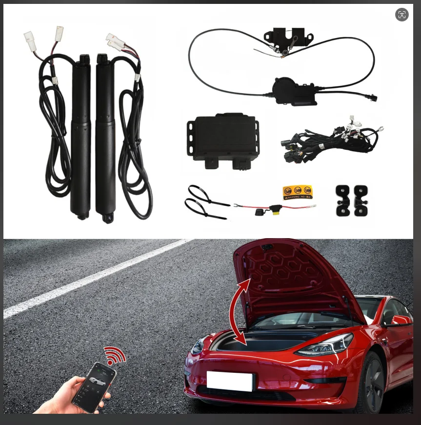Power Frunk Kit Compatible with Tesla Model 3 2021-2022 Electric Front Trunk Opener and Closer Automatic Frunk Conversion Upgrad