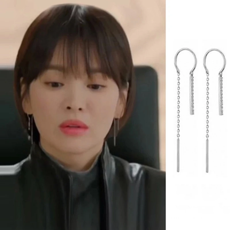 40styles Glory Now, We Are Breaking Up same Hye gyo Song Ear Korean Earrings For Women Girls Pendientes girl new drama korea