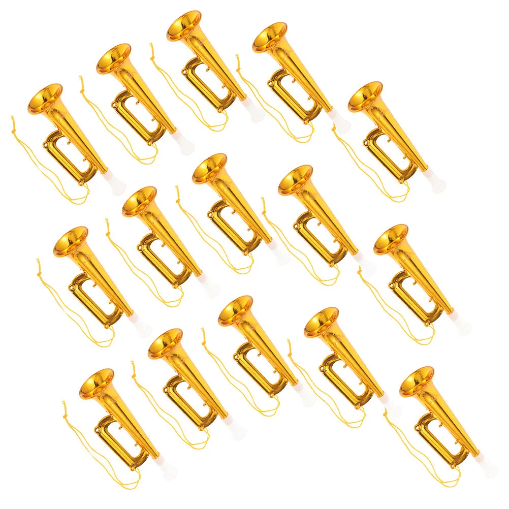 15Pcs Trumpet Party Favor Musical Play Instrument Festive Sound Maker for Sports Events Concerts Parties Educational Rhythm