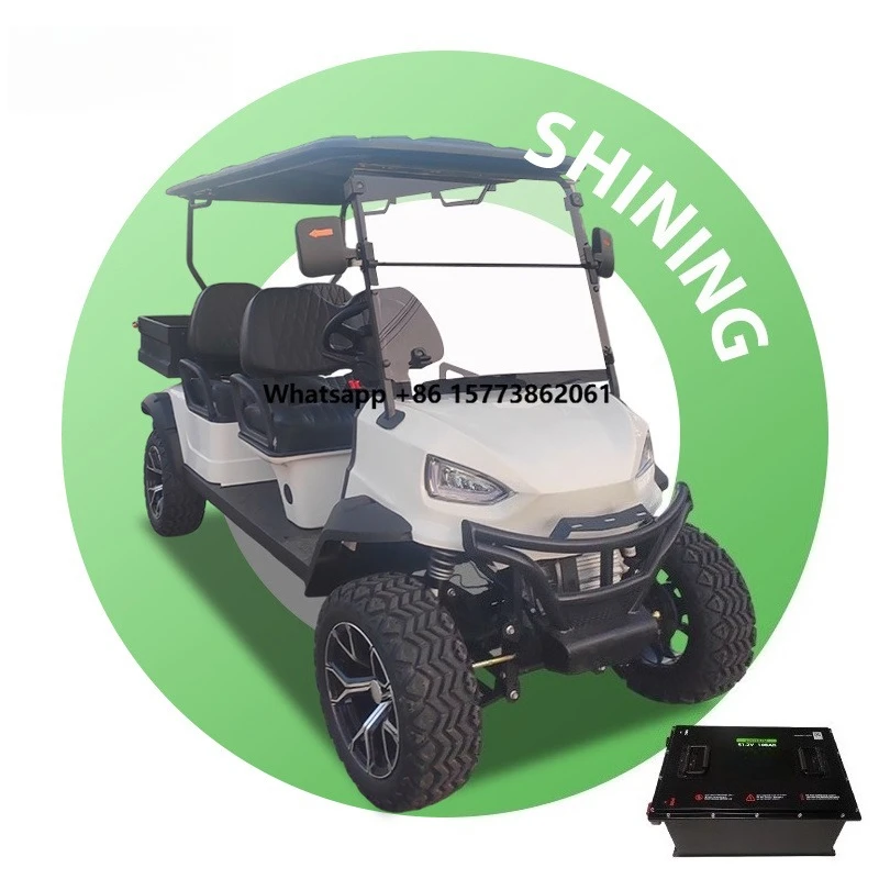 Custom  4 Seater Street Legal 4WD 48V/72V Lithium Battery Electric Golf Cart Cargo