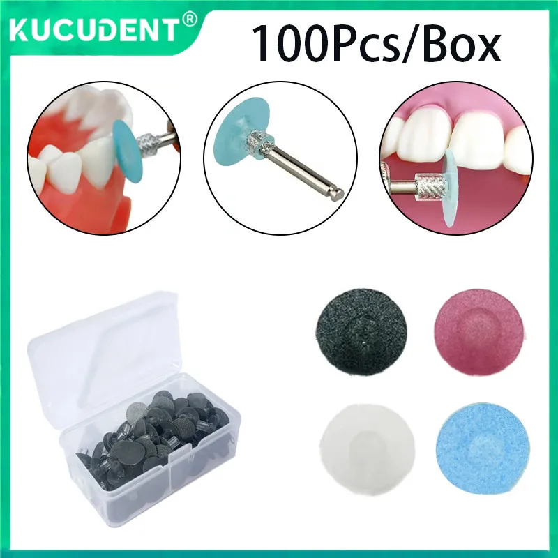 

100 шт., диски для полировки зубов, композитный отделочный диск, колесо для отбеливания зубов, стоматологический полировщик, уменьшение контурного лабораторного инструмента