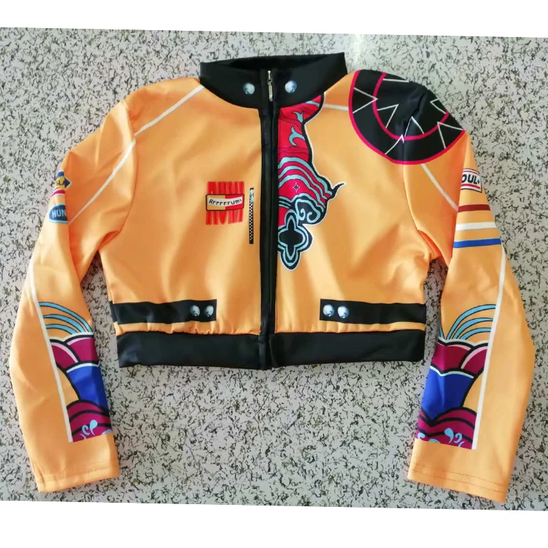 جديد K-POP شيطان هنتر تأثيري فتاة زي رومي مجموعة هالوين زي الأطفال البوب المغني 3 قطعة مجموعة #5