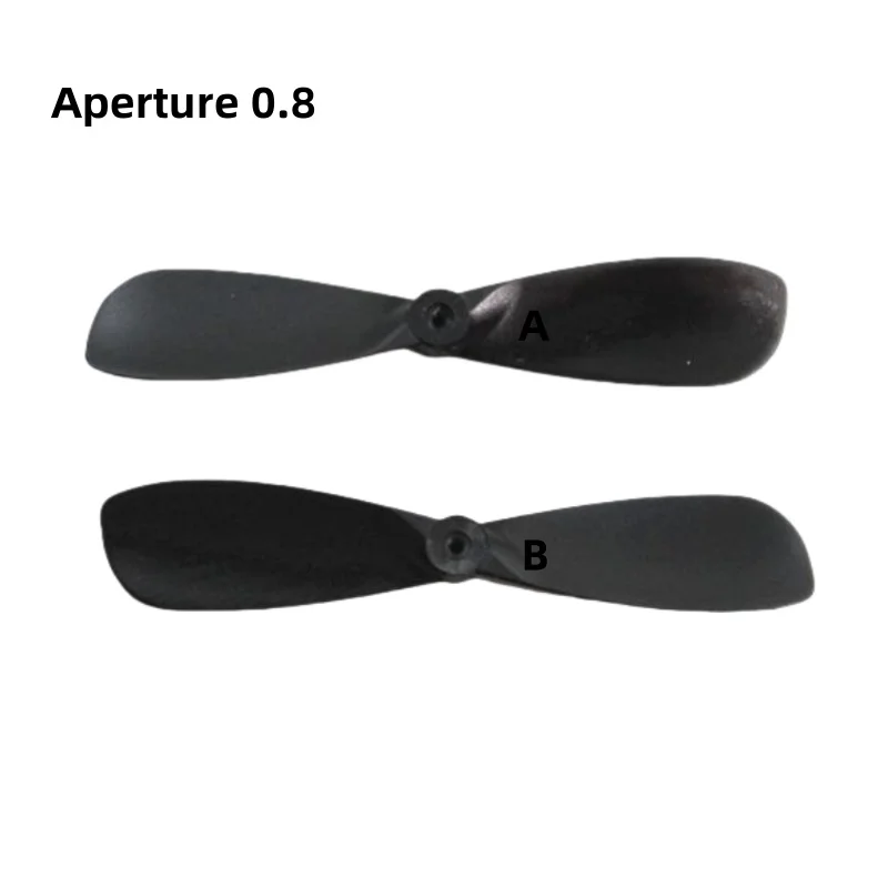 CW CCW 20PC 46mm 0.8mm Thick RC Plane Propeller Blades Forward & Backward Compatible with 716 Motor for Remote-Controlled Air