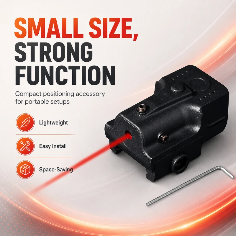 Durable Nylon Adjustable Positioning Calibrator Compact Mountable Accessory Compatible With Common 20mm Guide Rail