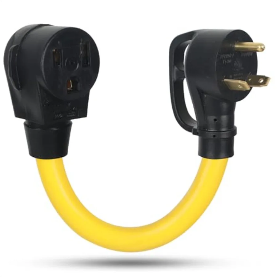 

1,5 фута NEMA TT30P на 650R Шнур-переходник для сварщика ZDHLQHJ 3-контактный 30-амперный TT30 генератор RV штекер на 50-амперный сварочный аппарат с внутренней резьбой
