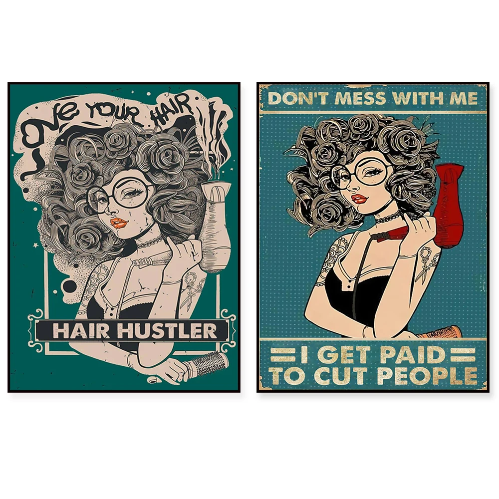 

Once upon a time there was a girl who wanted to be a hair stylist, hair salon decoration, hair stylist gifts, salon gifts