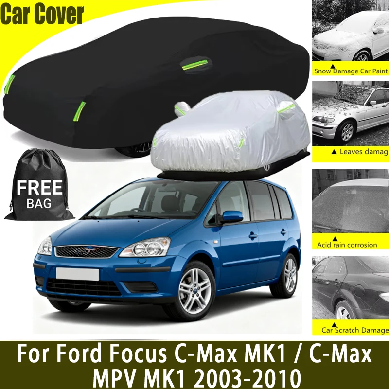 

Чехол для автомобиля Ford Focus C-Max MK1 / C-Max MPV MK1 2003-2010, всесезонный, водонепроницаемый, снегозащитный, солнцезащитный, для зимы и лета