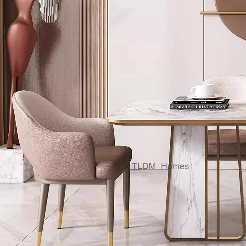 Trendy Nordic Dining Chairs Modern Aesthetic Simple Italian Dining Chairs Luxury Minimalist Chaise Salle A Manger Home Furniture image 5
