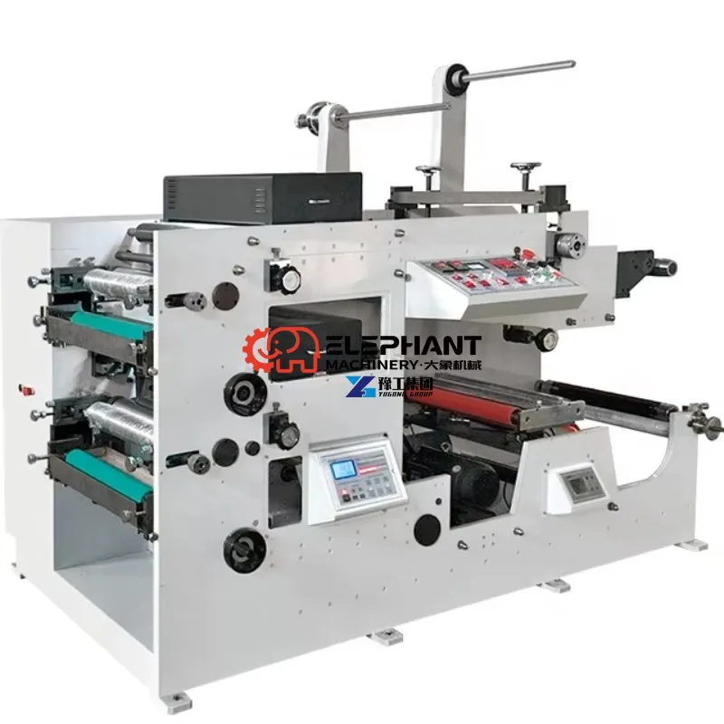 Automatic Flexographic Printer 2-8 Colors UV Label Sticker Plastic Bag Stack Structure Paper Roll Flexo Printing Machine
