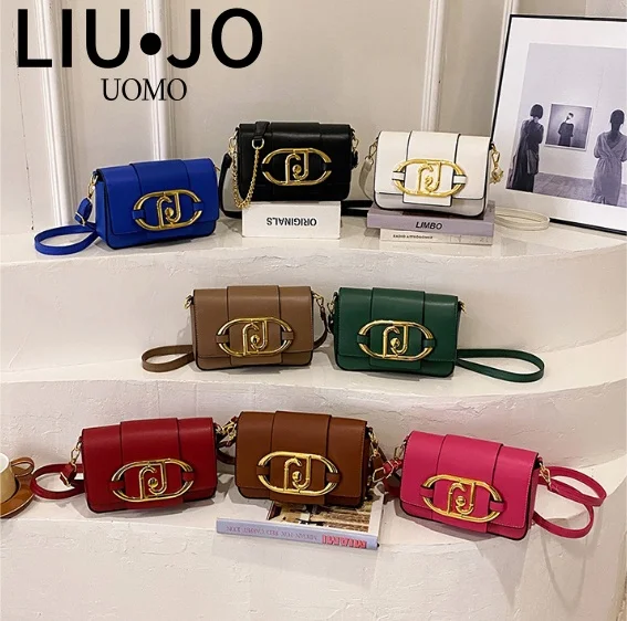 Luxury brand LIU JO Handbags Y2K Women Metal Buckle Flap Square Shoulder Bags Ladies Messenger Bags Females Casual Commute Bags