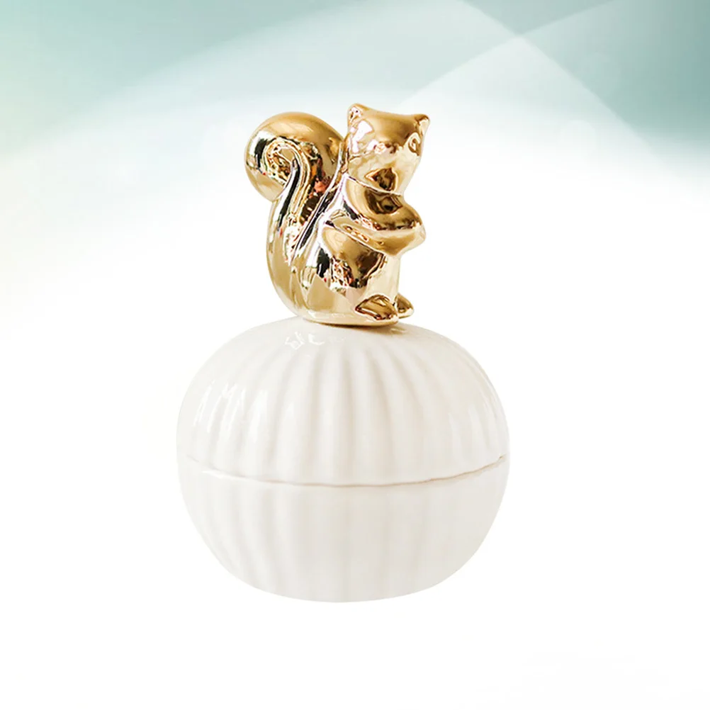 

1Pcs Durable Jewelry Storage Box Creative Design Mini Goods Holder for Women Drawer Closet Organizer Squirrel Style