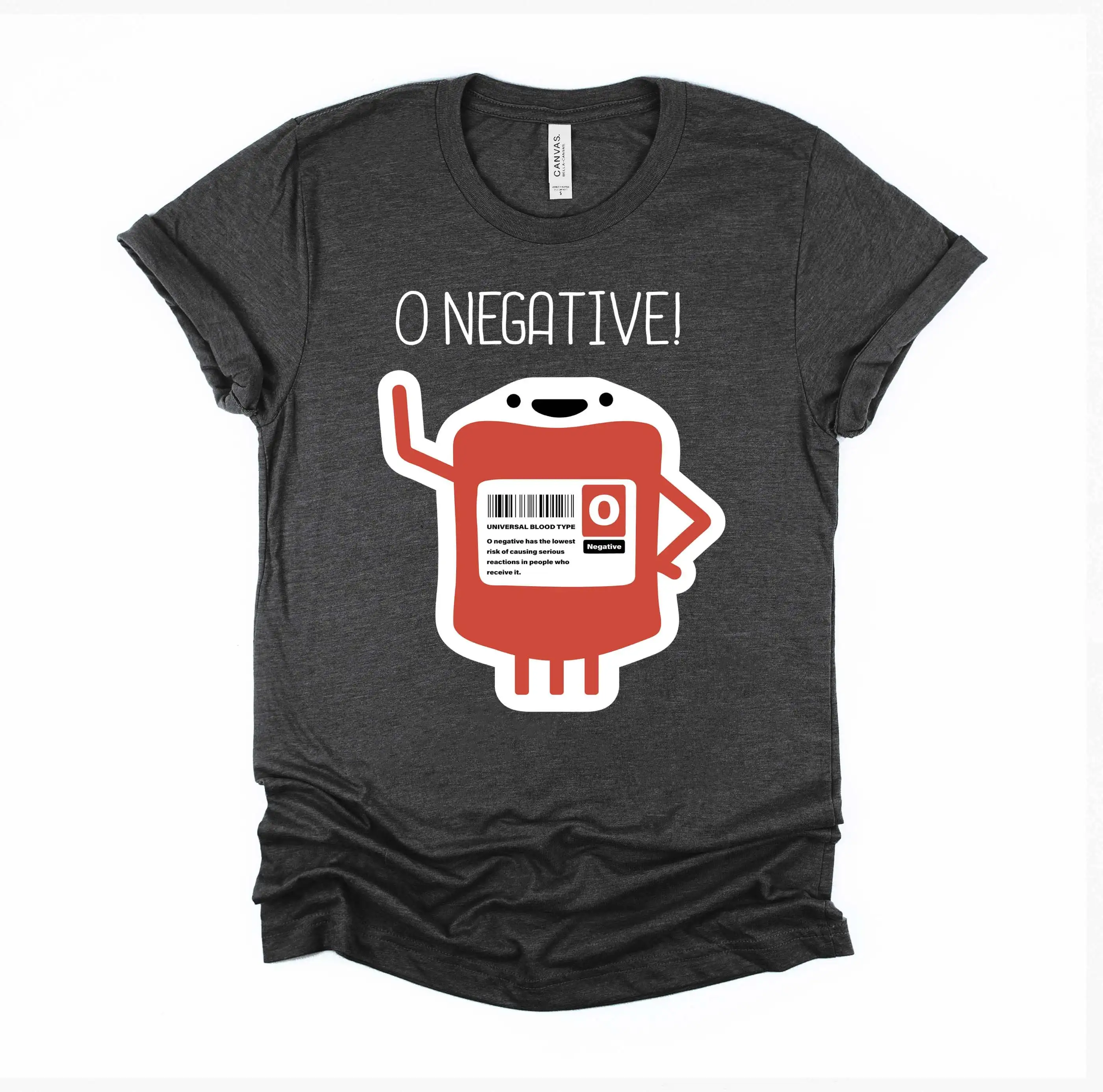 O Negative Blood Type T Shirt Universal Donor