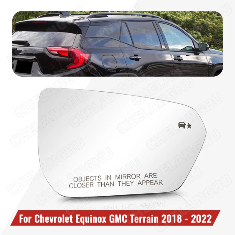 

1PC Right Side Lens For Chevrolet Equinox Or GMC Terrain 2018 2019 2020 2021 2022 Rearview Glass Mirror Lens With Heat 23406427