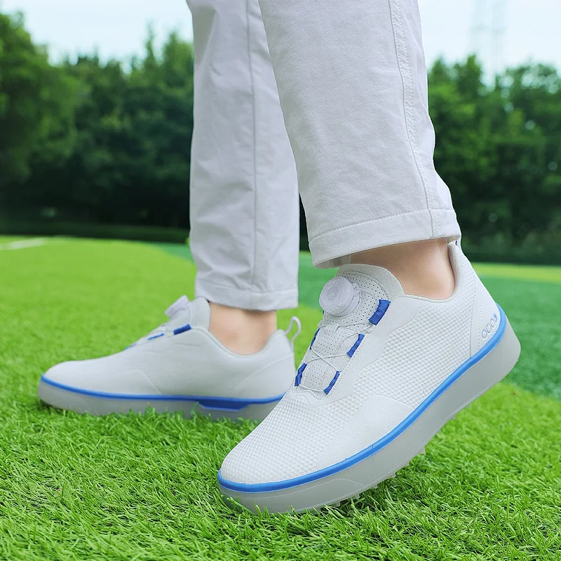 

Professional Men Golfer Sport Shoes Leather Women Outdoor Golfing Sneakers Good Quality Couple Big Size 36-47 Golf Shoes