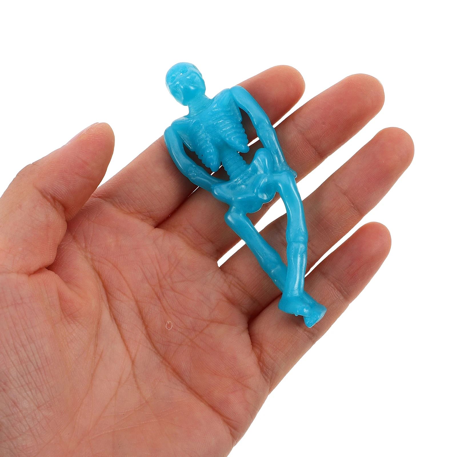 

40Pcs Stretchy Skeletons Bulk Soft Tpr Mini Rubber Skeletons for Crafts Spooky Wall Decor Halloween Party Favors Sensory