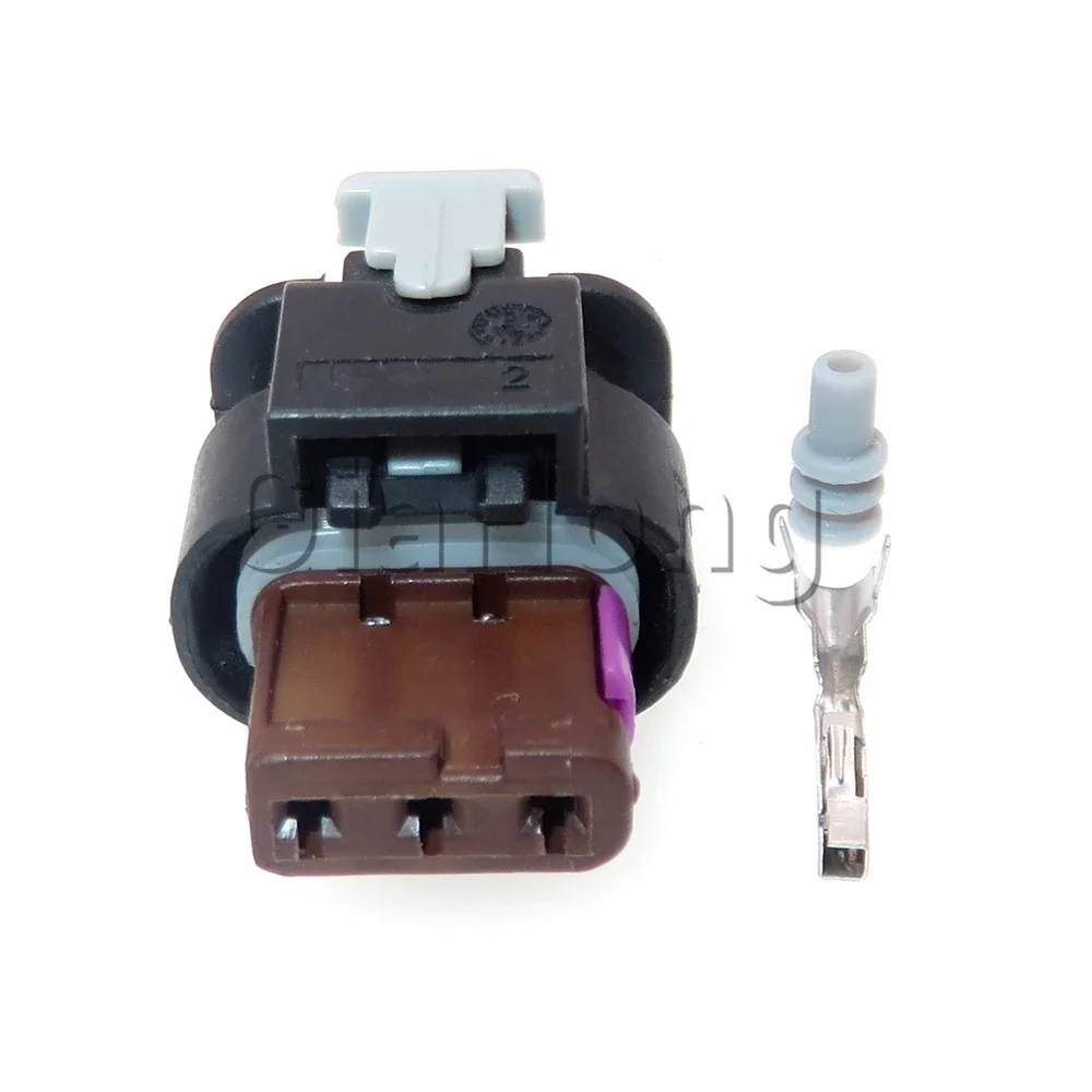 

1 Set 3 Ways AC Assembly Sealed Connector 4F0 973 703 A 4F0973703A 4F0973703 Car Reversing Radar Socket For VW Audi Land Rover