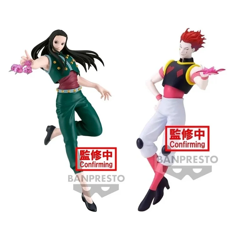 BANDAI Anime HUNTER×HUNTER การสั่นสะเทือนดาว Illumi Hisoka ตัวเลขการกระทํา Pvc รูปปั้นตุ๊กตาสะสมเครื่องประดับของเล่นเด็กของขวัญ