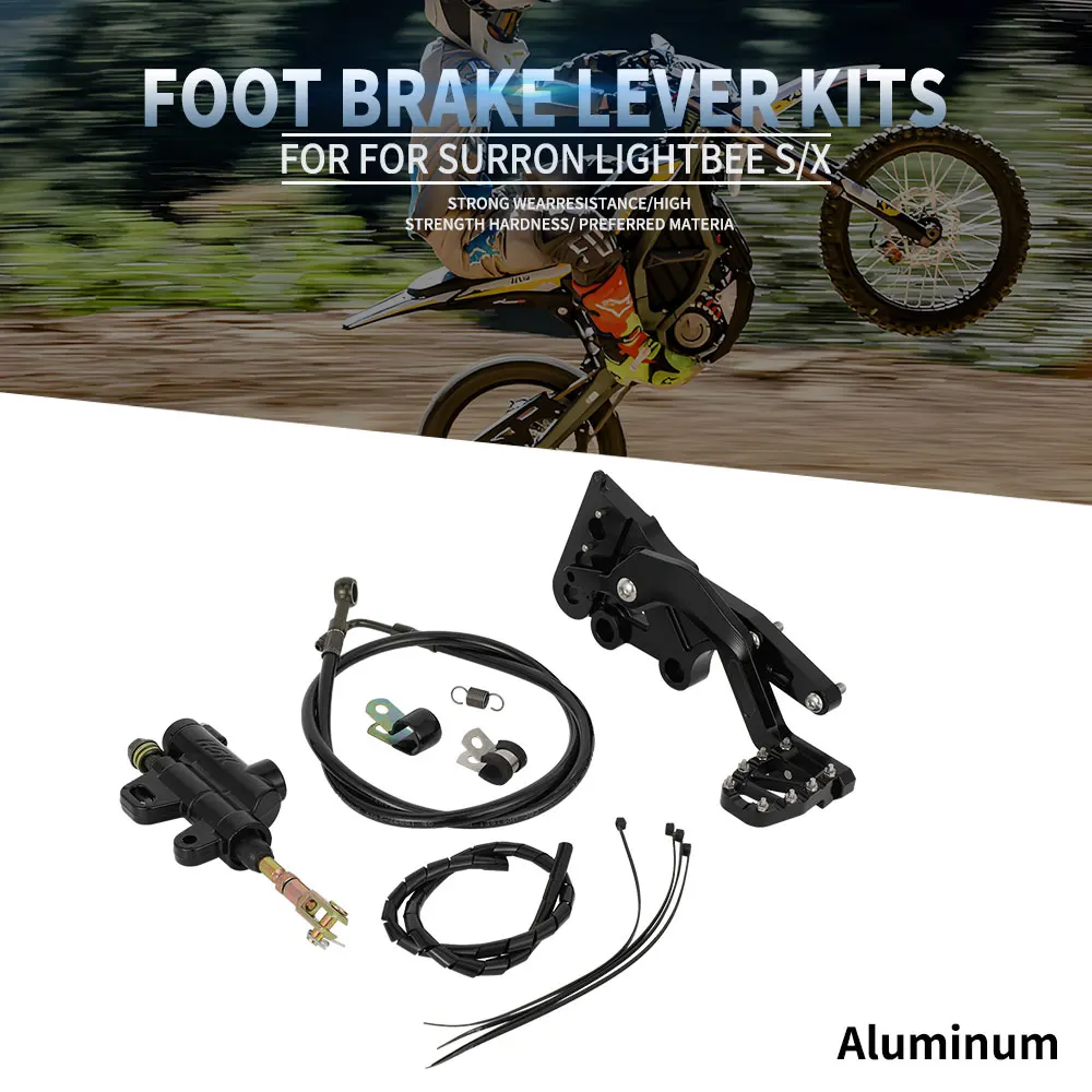

Motorcycles Accessories Foot Brake Lever Kit Aluminum CNC For Surron Sur Ron Sur-Ron Lightbee Light Bee X S Electric Dirt E-Bike