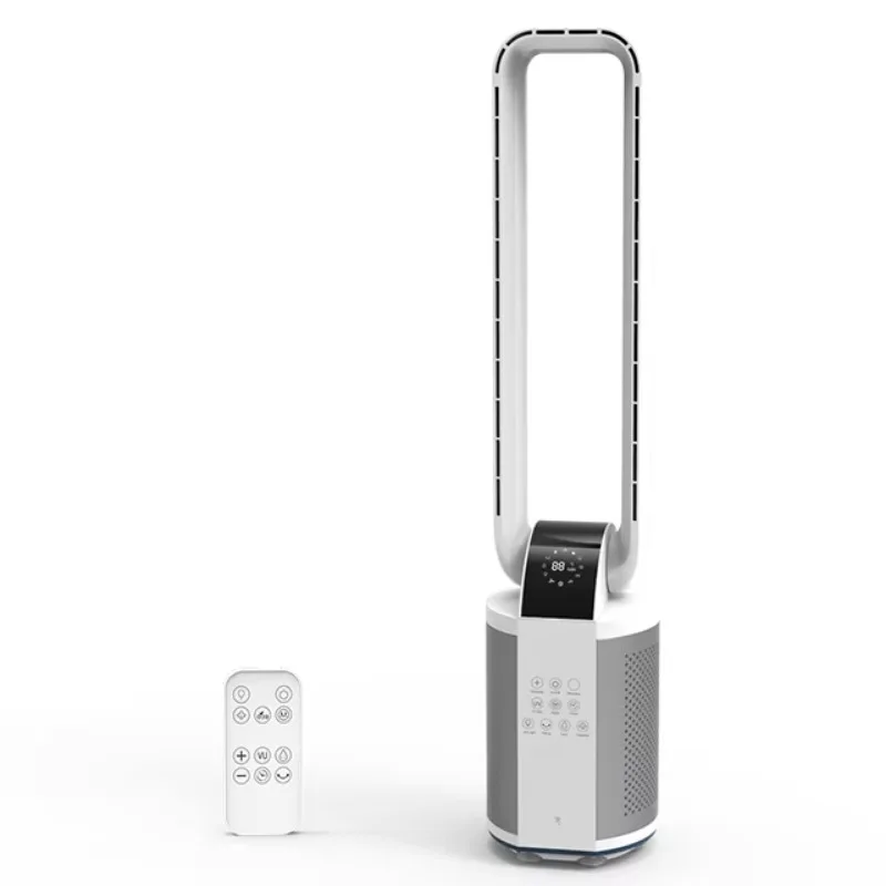 New Vertical Bladeless Tower Fan Outdoor Indoor Use Floor Standing Electric Air Cooling Fan