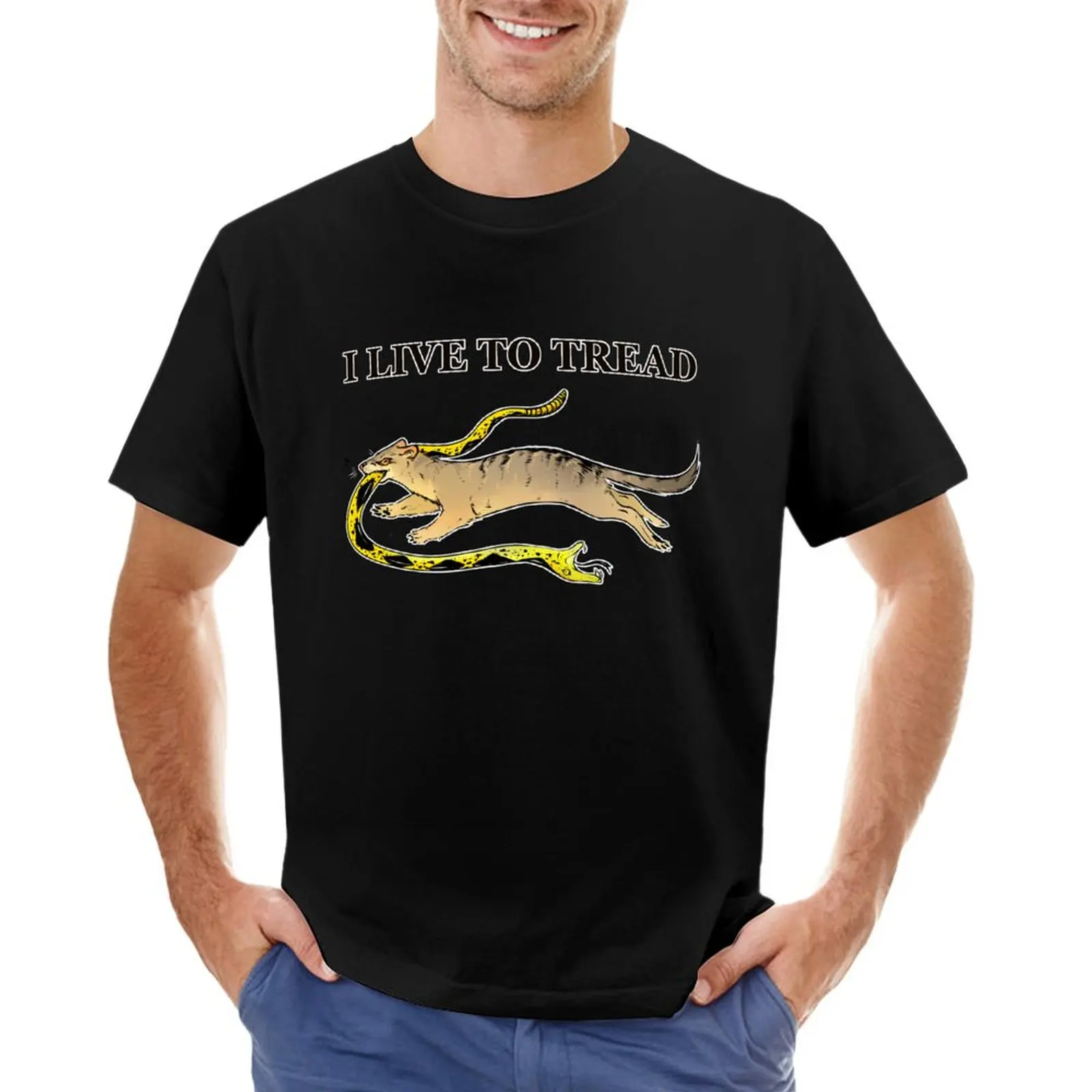 

I LIVE TO TREAD- MONGOOSE T-Shirt summer clothes sublime anime men t shirts
